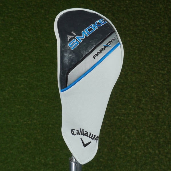 CALLAWAY AI SMOKE PARADYM FAIRWAY WOOD HEADCOVER BLUE / BLACK W/ CHANGEABLE #'S