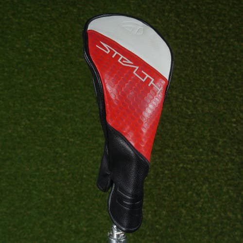 TAYLORMADE STEALTH 2 FAIRWAY WOOD HEADCOVER BLACK / RED / BLACK & CHANGEABLE #'S