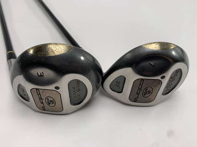 Cobra Gravity Back 3 & 7 Fairway Wood Set 15.5* 21* Cobra Airweight Mens RH