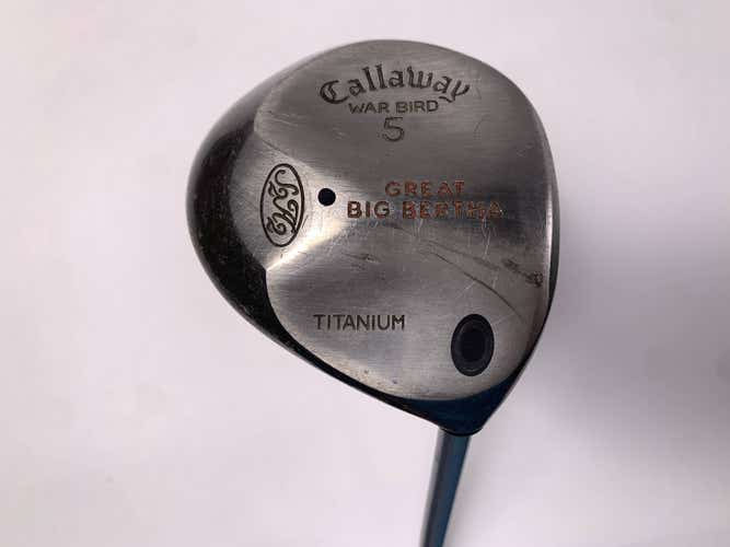 Callaway Big Bertha Warbird 5 Fairway Wood 18* BB UL Firm Graphite Mens RH