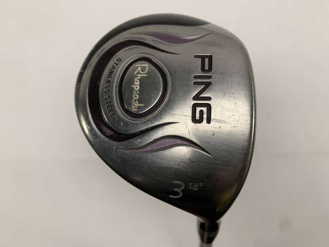 Ping Rhapsody 3 Fairway Wood 18* ULT 129 Ultra Light Ladies Graphite Womens RH