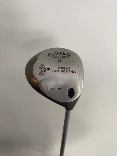 Callaway Great Big Bertha Warbird 5-Wood Factory Model Stiff Flex 42 +HC NICE