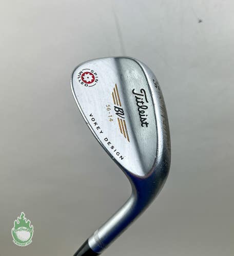 RH Titleist Vokey Design Spin Milled Wedge 56*-14 Wedge Flex Steel Golf Club