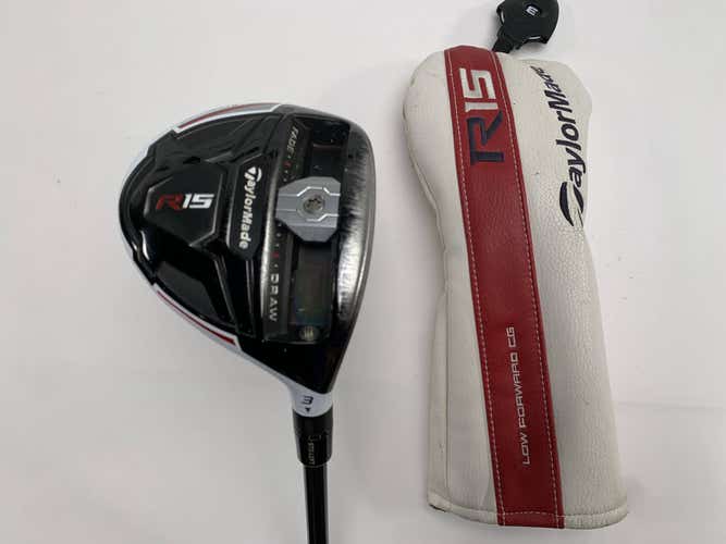 TaylorMade R15 3 Fairway Wood 15* Fujikura Speeder 67 Evolution Stiff Mens RH HC