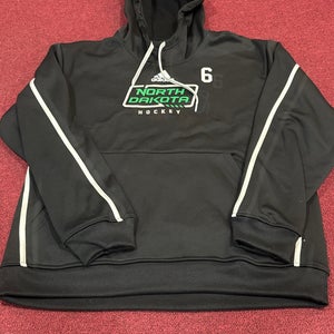 North Dakota Black Large Adult Unisex Adidas Hoodie (New) Item#ND6