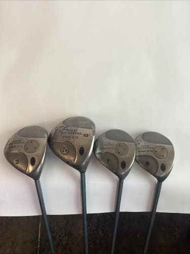 Callaway Great Big Bertha Hawkeye Woods Set 1-3-7-9 With Ladies Graphite Shafts