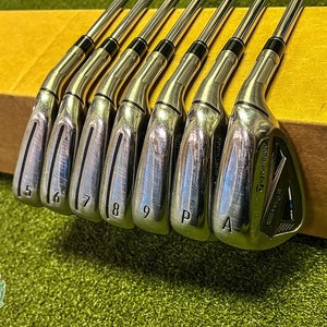Used TaylorMade Sim 2 Max Irons 5-PW/AW KBS Max 85g Regular Steel Golf Set