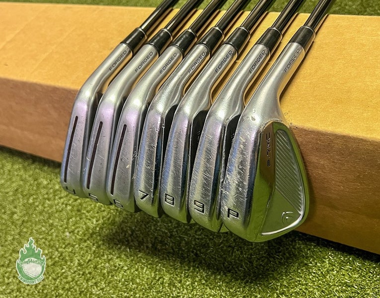 Right Handed TaylorMade P-770/P-7MC Forged Irons 4-PW 120g Stiff Steel Flex