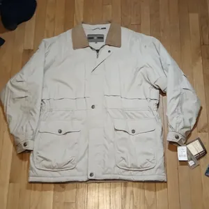 NWT VINTAGE MEMBERS ONLY MICROFIBER WINTER COAT MENS XL LONG JACKET INSULATED