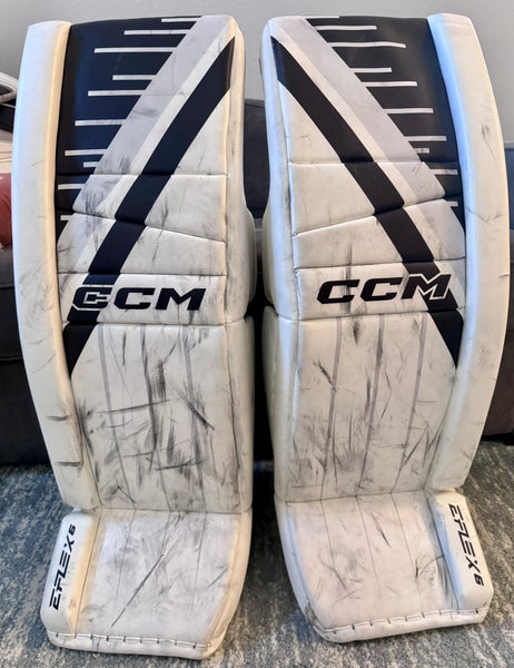 Pro 34" +2 CCM EFlex 6 Goalie Leg Pads (Used)