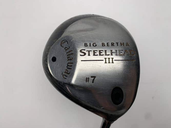 Callaway Steelhead III 7 Fairway Wood 21* System III Firm Graphite Mens RH