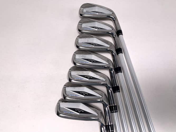 Callaway Paradym Ai Smoke Max Fast Iron Set 6-PW+GW+SW Eldio 40g Ladies RH