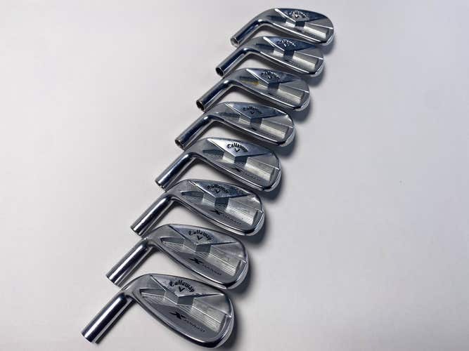 Callaway X Forged 2018 L Iron Set 3-PW HEADS ONLY Mens LH