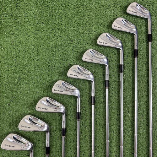 Golden Ram Tour Grind FLC Forged Iron Set 2-PW Precision FM 6.5 Extra Stiff Flex