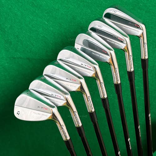 TaylorMade P-7TW 4-PW Iron Set MMT Type-304SS 125-TX Graphite Extra Stiff w/Box