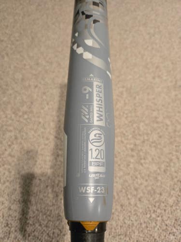 2023 DeMarini Whisper Composite Bat (-9) 23 oz 32" (Used)