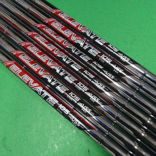 True Temper Elevate MPH 105 VSS Pro .335 Regular Pulled Iron Shafts SET OF 7