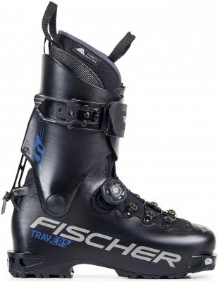 New 2023 Fischer Travers TS ski boots; Size: 28.5 (Black)