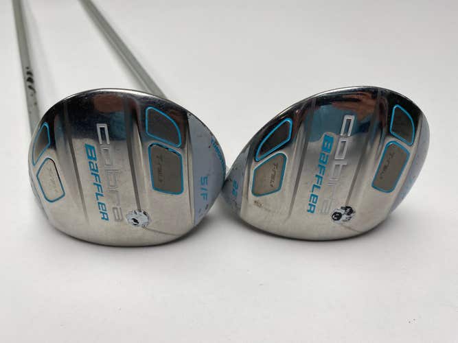 Cobra Baffler T Rail Womens 5 & 7 Fairway Wood Set 20* 22* Tour AD G Ladies RH