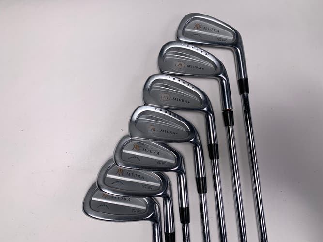 Miura Straight Neck CB-202 Iron Set 4-PW KBS Tour Regular Steel Mens RH