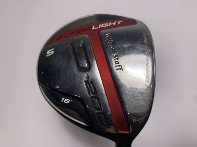Wilson D200 Fairway Wood 18* UST Mamiya Elements Chrome 49FS Stiff Mens RH