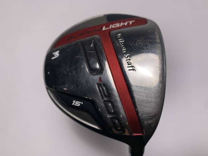 Wilson D200 3 Fairway Wood 15* UST Mamiya Elements Chrome 49FS Stiff Mens RH