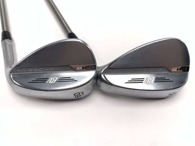 Titleist Vokey SM8 Tour Chrome Wedge Set 56* 14 | 60* 14 SteelFiber Stiff RH