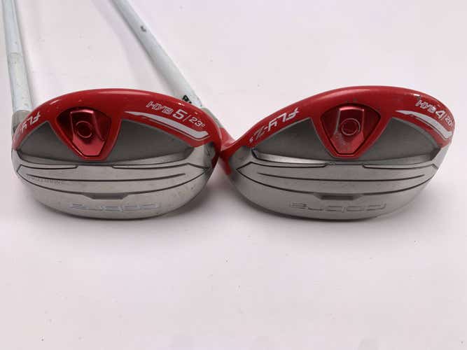 Cobra Fly-Z Womens 4 & 5 Hybrid Set 22* 25* Matrix Fly-Z Stiff Graphite Mens RH