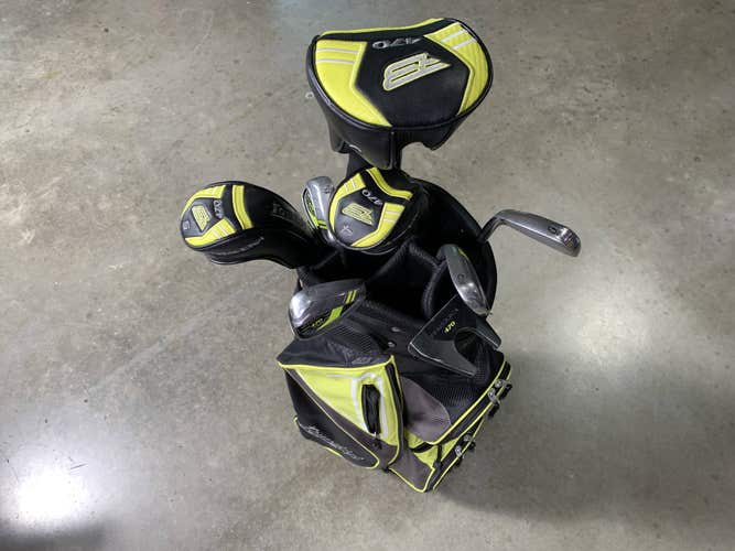 Tour Edge Bazooka 470 Club Set Driver 4H 5H 6-PW Putter Junior RH HC Dent +Bag