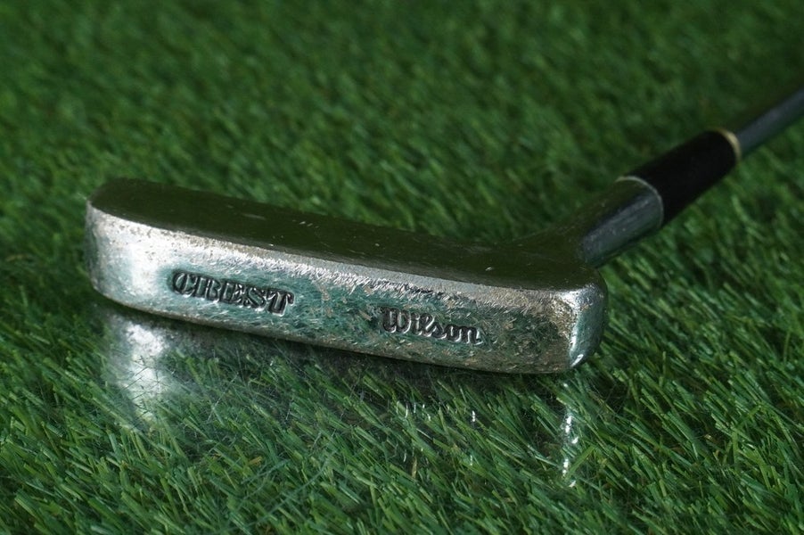 VINTAGE WILSON CREST PUTTER BLADE 34.5" LEFT & RIGHT HANDED RH / LH ~ LOOK!!