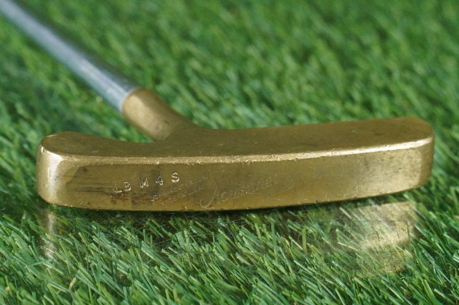 VINTAGE ACUSHNET BULLS EYE PUTTER BLADE 34" LBM4S FLUTED SHAFT RH / LH ~ LOOK!!
