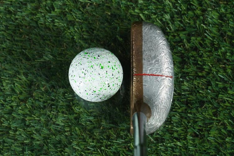 VINTAGE ACUSHNET BULLS EYE PUTTER MID-MALLET 34" MLF4P FLUTED SHAFT RH ~ LOOK!!