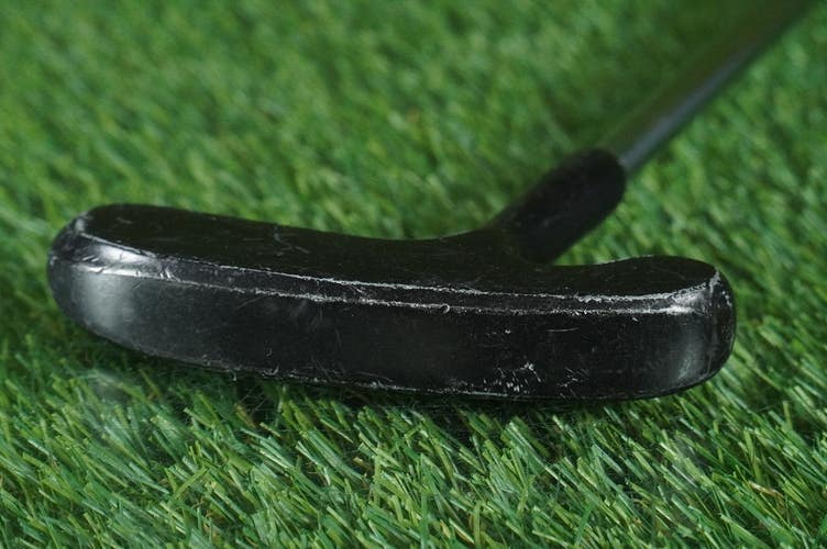 VINTAGE BLACK UNBRANDED PUTTER BLADE 36" LEFT & RIGHT HANDED RH / LH ~ LOOK!!