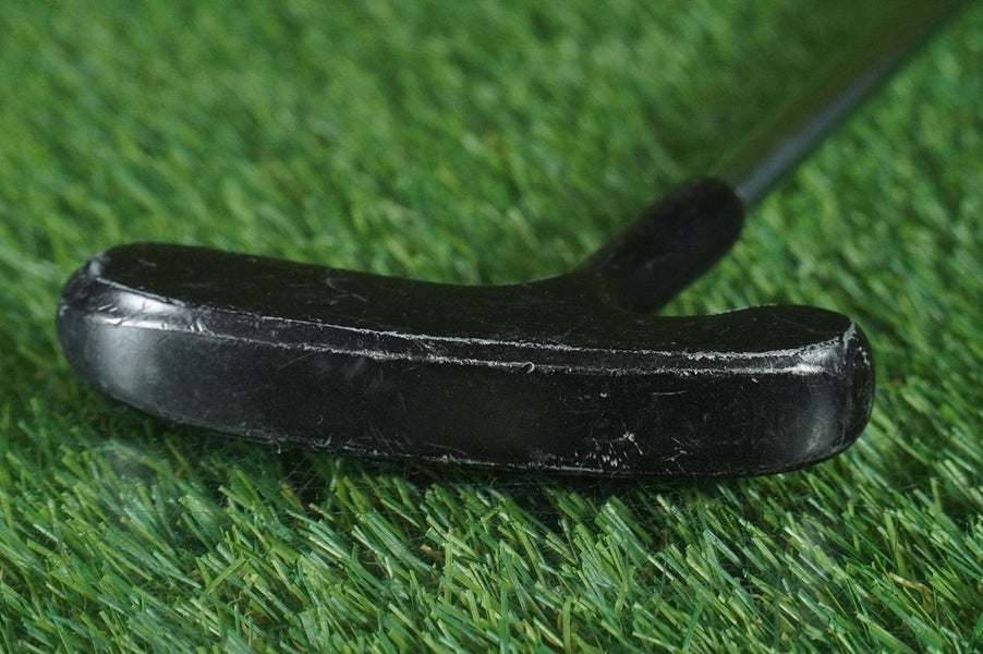 VINTAGE BLACK UNBRANDED PUTTER BLADE 36" LEFT & RIGHT HANDED RH / LH ~ LOOK!!