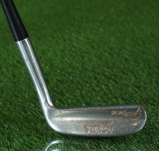 VINTAGE PRO MADE GOOSE NECK 10 IRON / PUTTER BLADE 35.5" HEEL SHAFTED RH ~ LOOK!