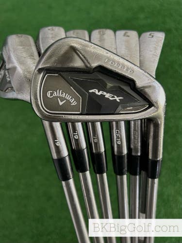 Callaway Apex 19 Black Smoke Forged Iron Set 5-A / Catalyst 80 6.0 Stiff