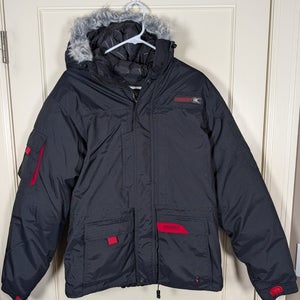Spyder X5CAP Snowboard Ski Down Puffer Parka Jacket Size Kids 20 XL Black