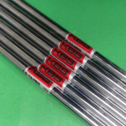 KBS $-Taper 130 .355 Extra Stiff Pulled Steel Iron Shafts SET OF 6