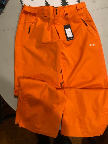 Orange Men's Adult XL Oakley Ski Pants (New)