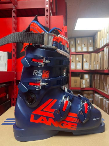 Mondo 22 & 22.5 Lange RS 130 LV Racing Ski Boots Stiff Flex (New)