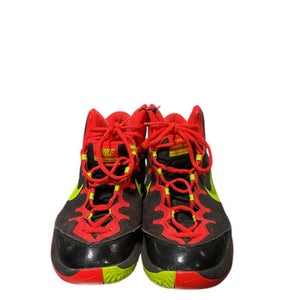 Used Nike AIR ZOOM Basketball Shoes M Charcoal And Orange Senior 11 11834-S000019079