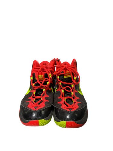 Used Nike AIR ZOOM Basketball Shoes M Charcoal And Orange Senior 11 11834-S000019079