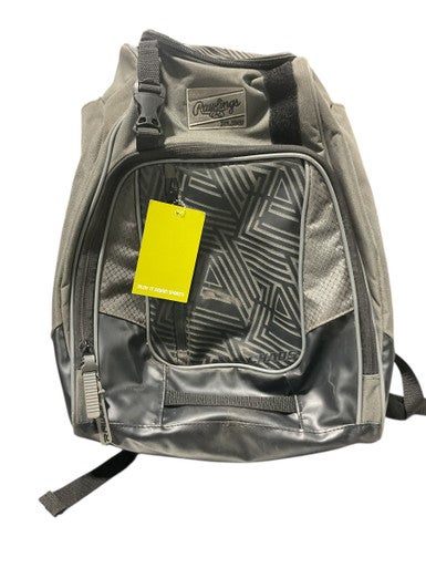 Used Rawlings GRAY BACKPACK BB/SB Player Backpack Grey 11834-S000041620