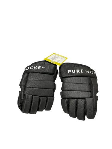Used PURE HOCKEY GLOVES Youth Gloves Black 8" 11834-S000020592