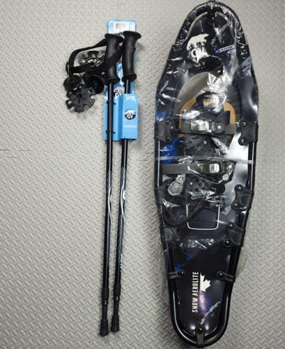 (New) GV Snowshoes Snow aerolite 929 with Poles