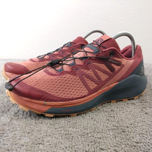 Salomon Sense Ride 4 Womens 8.5 Hiking Shoes Trail Running Shoes Quick Lace Low