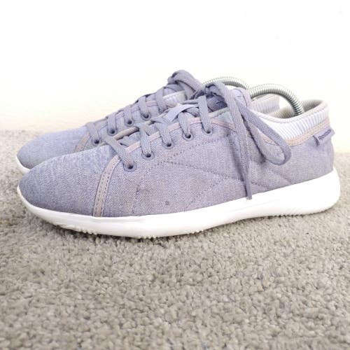 Reebok Runaround Womens 7 Shoes Low Top Sneakers Quilted Fabric Purple Trainer