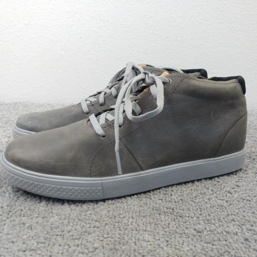 Merrell Barkley Chukka Gray Leather Boot Mens Size 8.5 Shoes Lace Up Mid