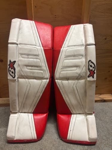34" Brian's Brians Gnetik Pro II Goalie Leg Pads Pro Stock (Used)