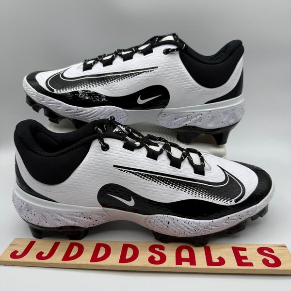 Nike Alpha Huarache Elite 4 Low MCS White/Black FD6255-108 Size 11.5 Nike Alpha Huarache Elite 4 Low MCS White/Black 11.5  main image 3